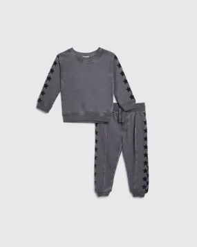 Infant Boy Grey Star Jogger Set